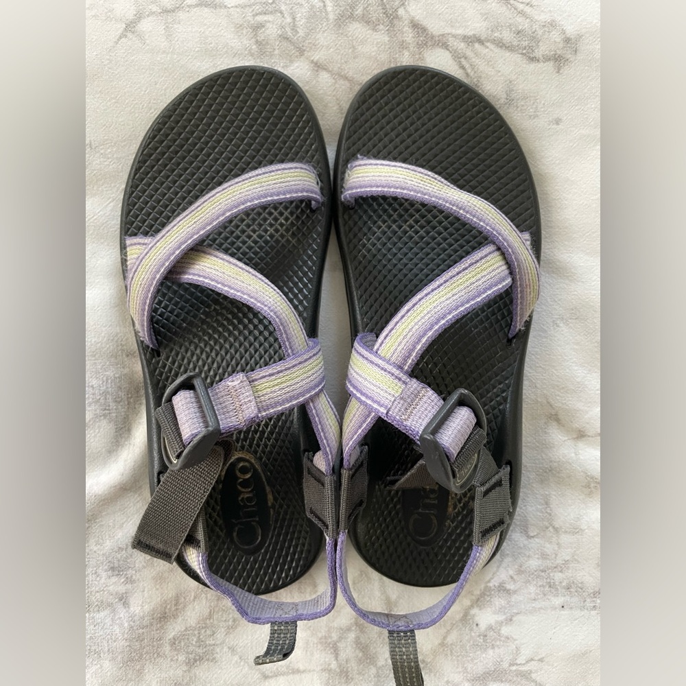 Chaco Black and Lavender Sandals